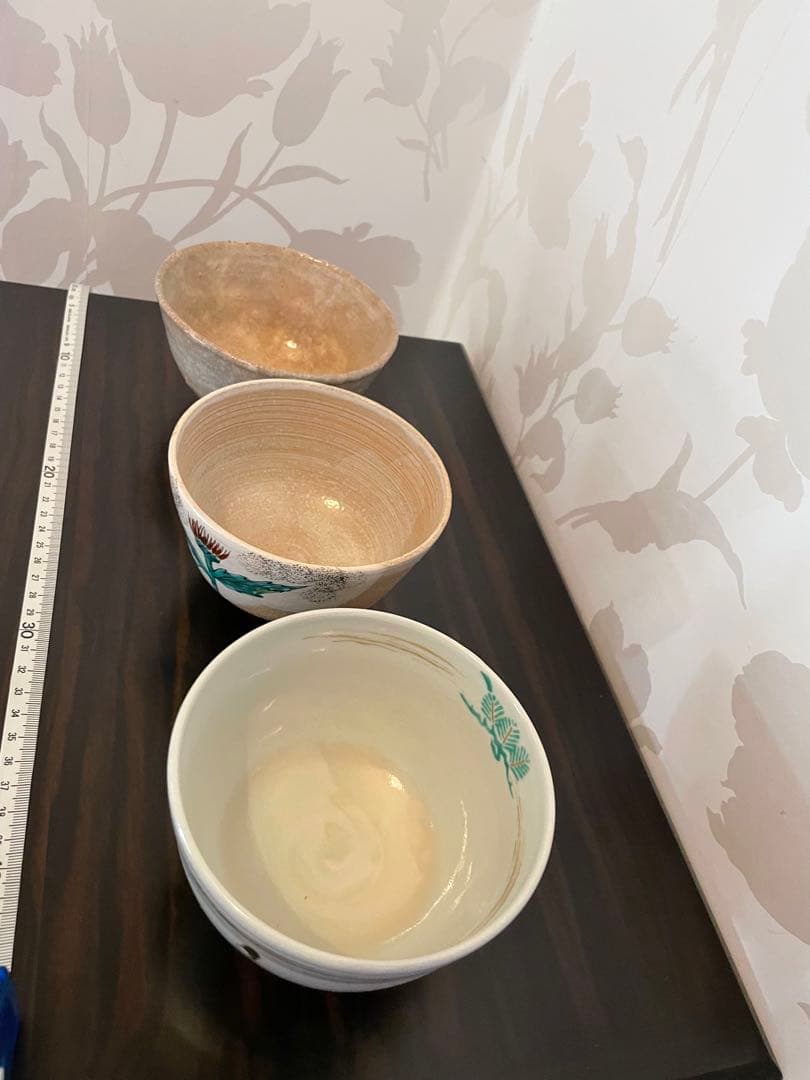 未使用　萩焼 藤井左入窯　茶泉付き 和風デザイン 陶器茶碗 セット