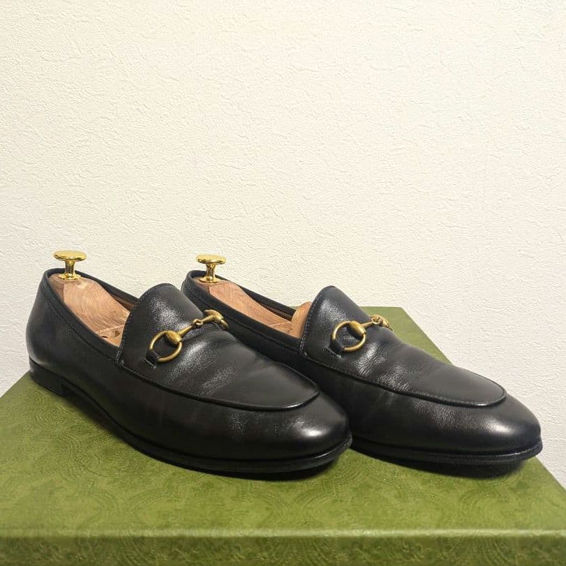 美品　GUCCI　ホースビットローファー　ヨルダーン　黒　37