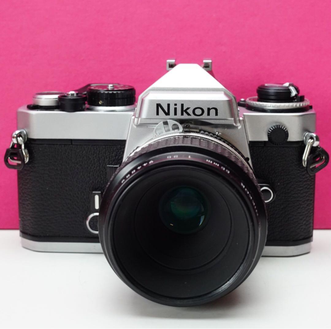 フィルムカメラ名機❤️ニコンFE❤️単焦点55mm付き❤️ニコン MFフィルムカメラ