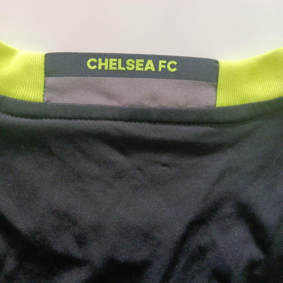 CHELSEA adidas シャツ ブラック/ライムＬサイズ