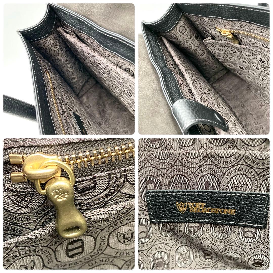 ちくわぶ✨トフ&ロードストーン デボネア ビジネスバッグ 黒 レザー 仕事