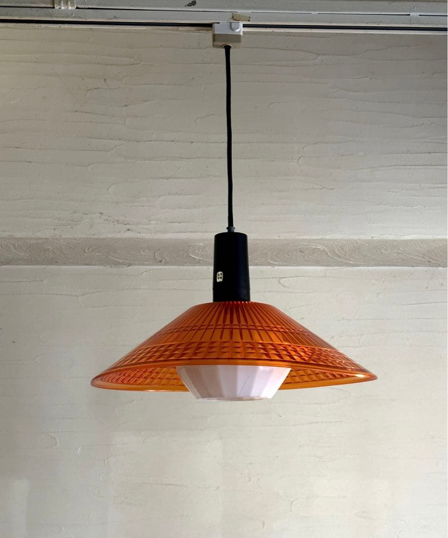 スペースエイジ　70s ナショナル　ペンダントライト　蛍光灯　レトロポップ