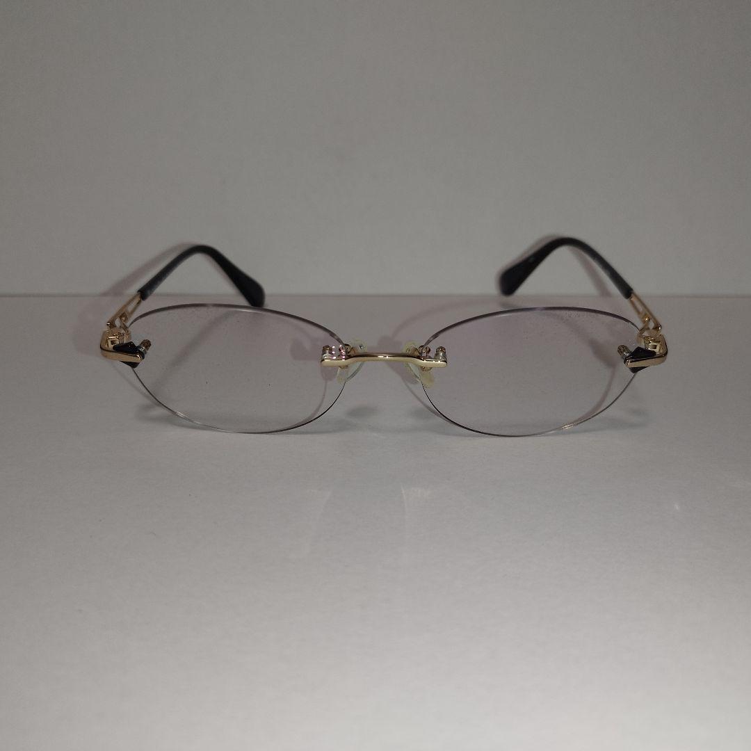 アイブレラ　クリアエバーS　ゴールドブラック　EB-41S　リムレスモデル