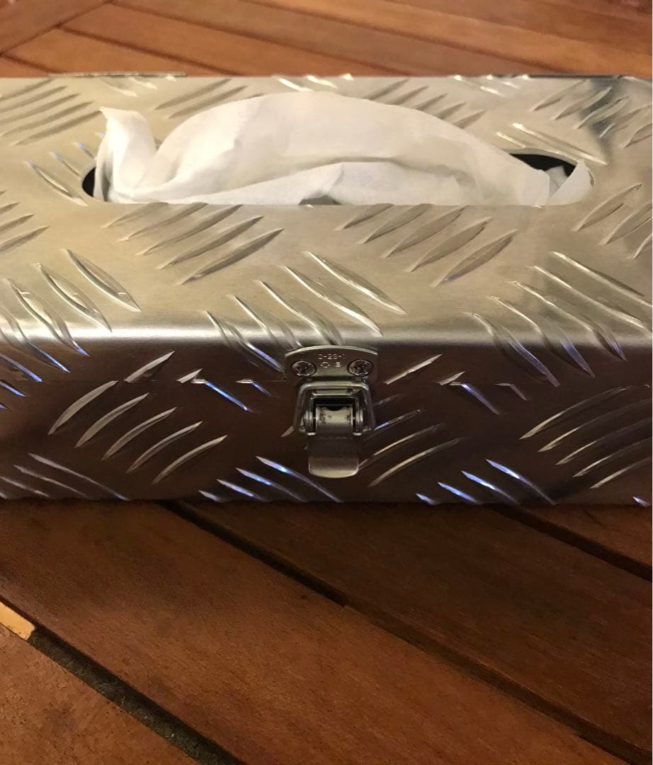 縞板ティッシュボックス