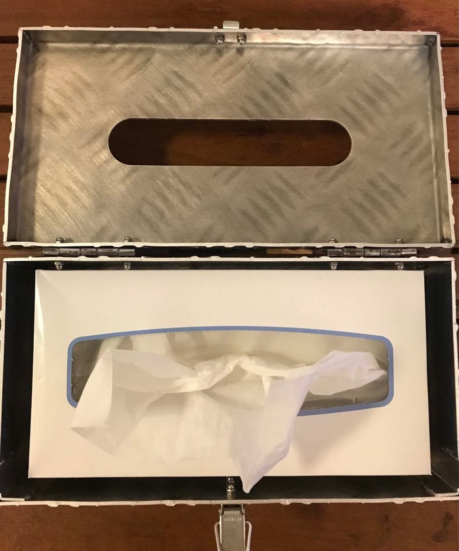 縞板ティッシュボックス