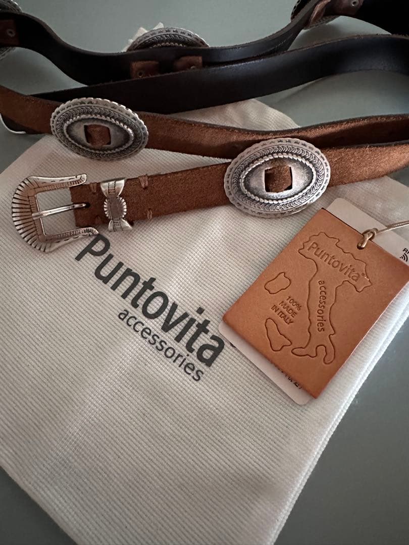 PUNTOVITA/CONCHOベルト（SUEDE）80