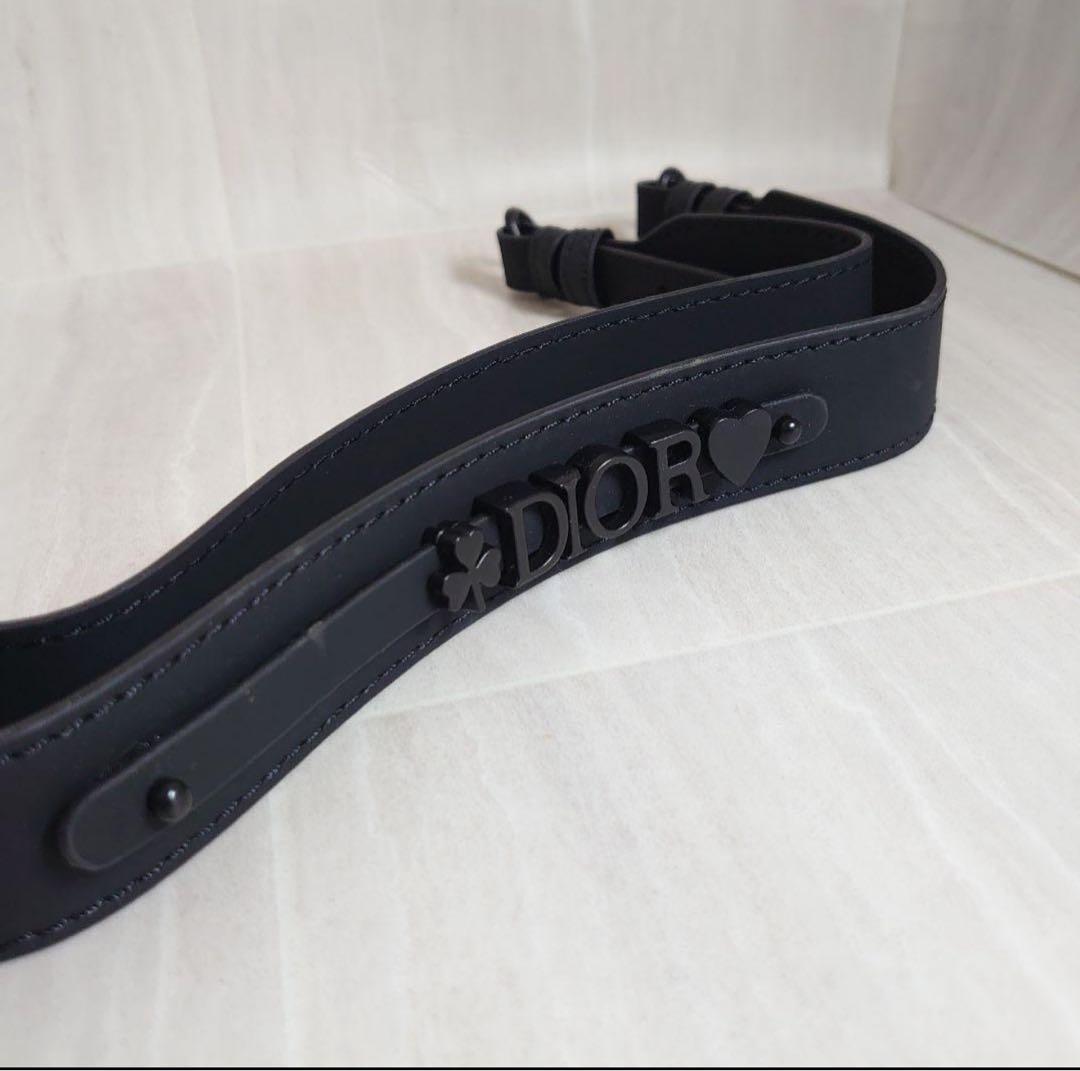 希少　Dior ブラック レザー ショルダーストラップ