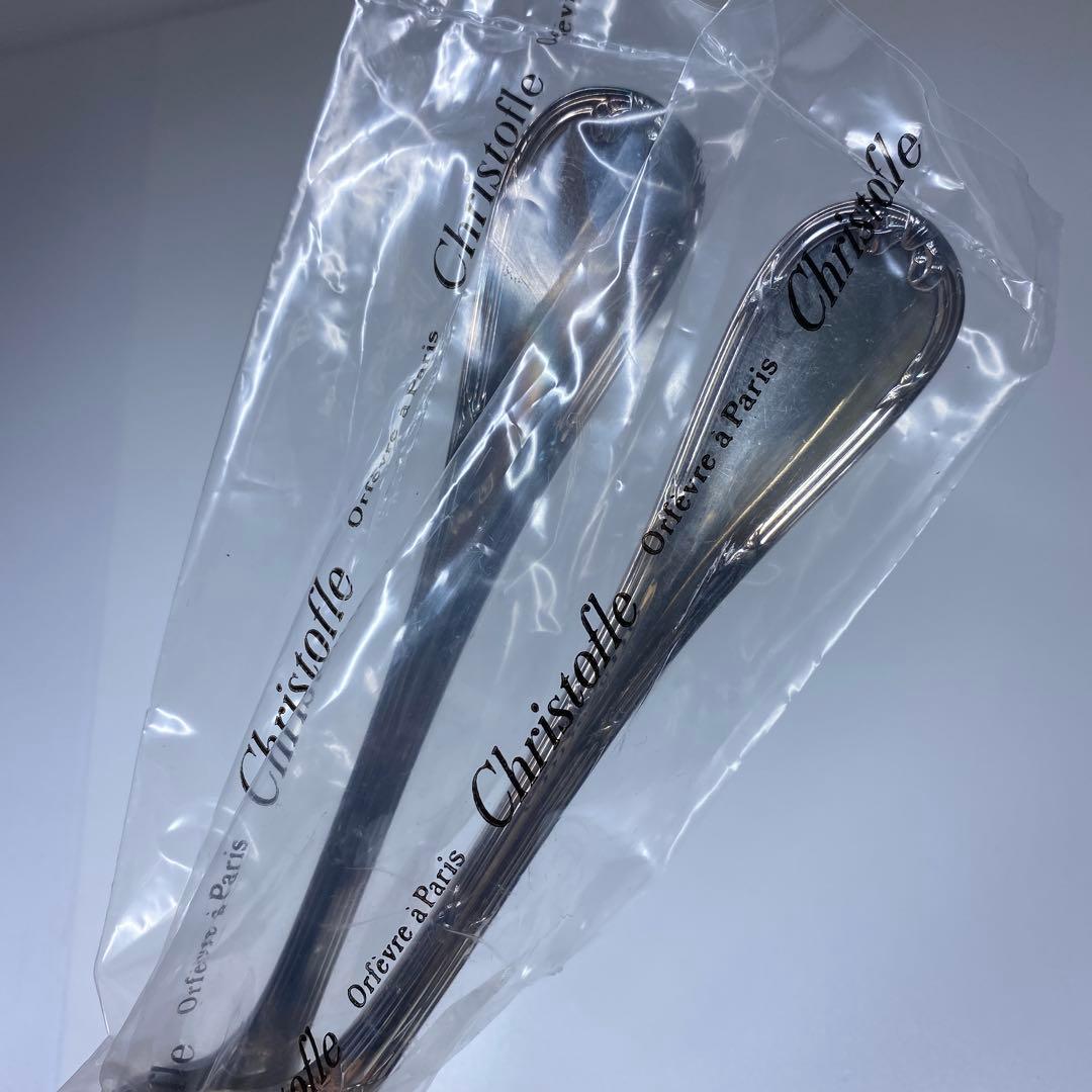 未使用品　クリストフルディナー　スプーン　フォーク　6本　共箱　557g トヒト