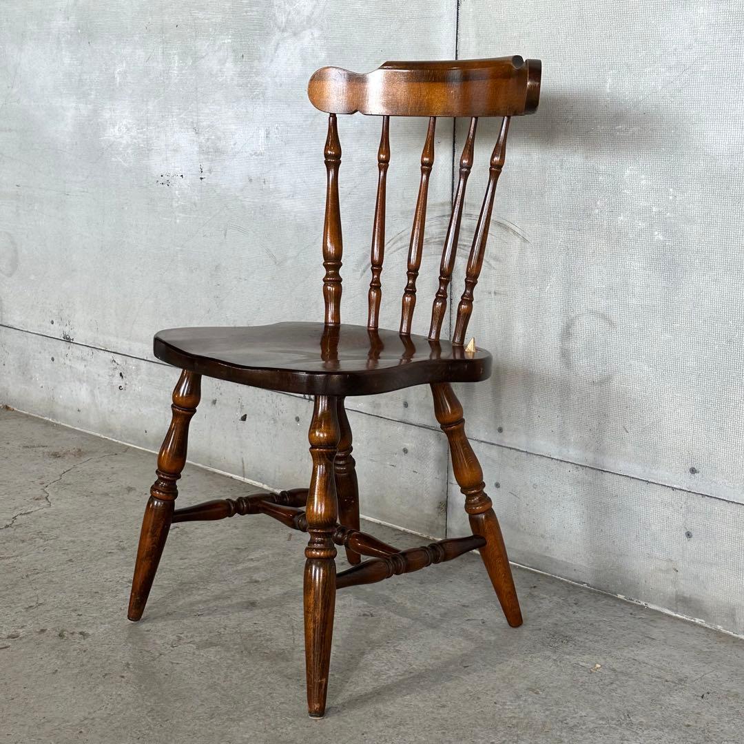 ✿訳あり✿ 昭和レトロ60s〜70s 飛騨産業 キツツキマーク ダイニングチェア