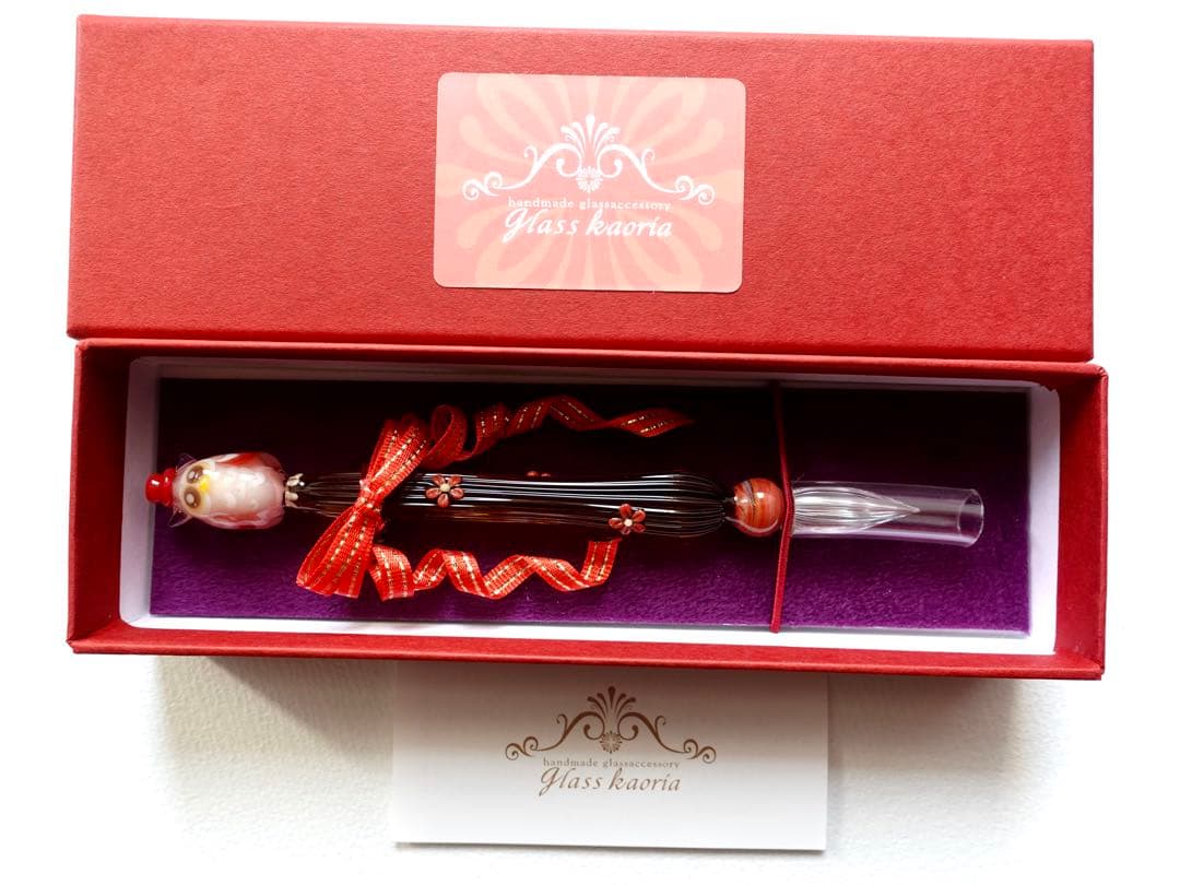 Glass kaoria - フクロウ(ピンク)