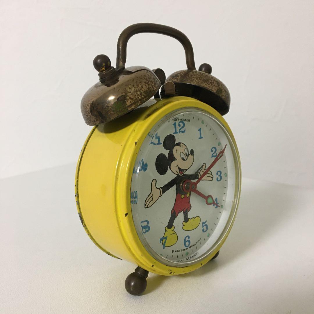 希少　レトロ　Disney   ミッキー  目覚まし時計