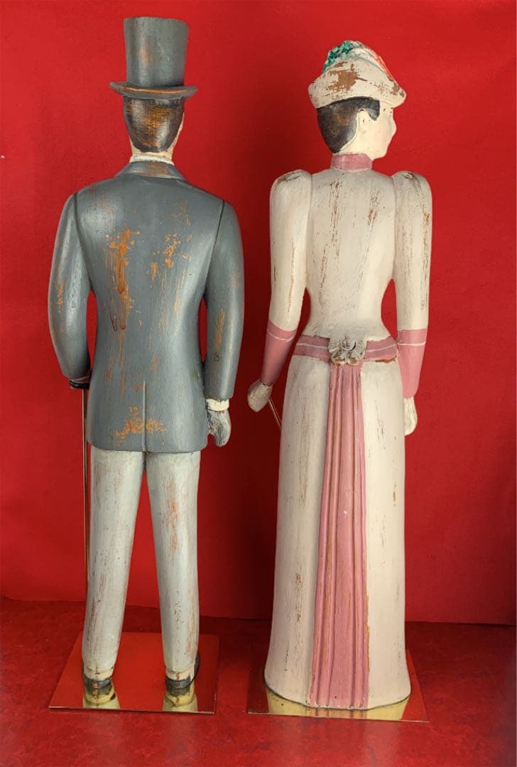 紳士淑女 木製 置物 アメリカ製