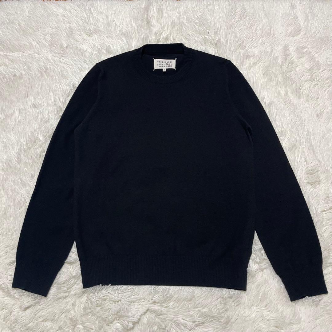 マルジェラ 2016AW エルボーパッチ ウール ニット ブラック Mサイズ