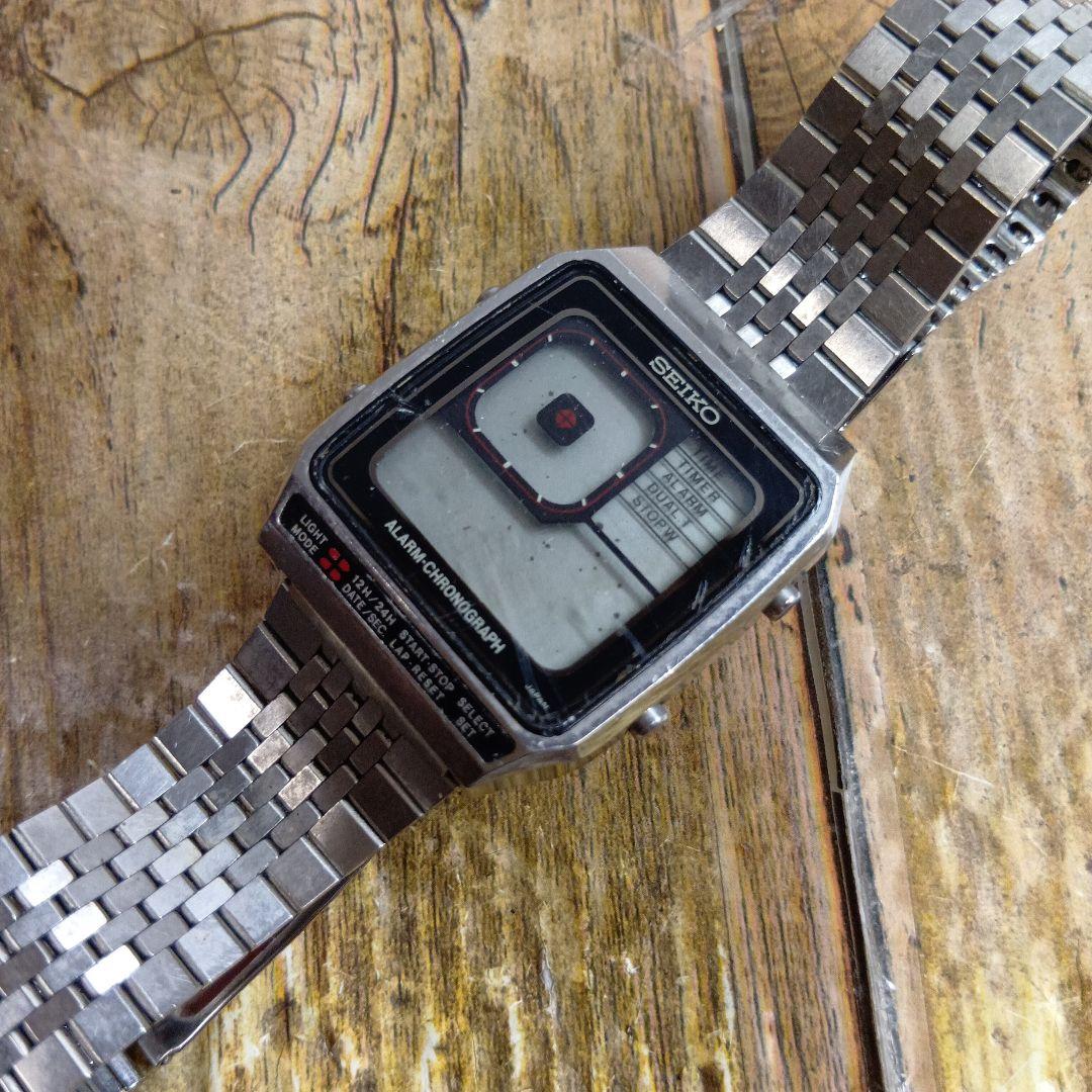 レア◇ジャンク◇G757-4000◆セイコー デジボーグ アラームクロノグラフ