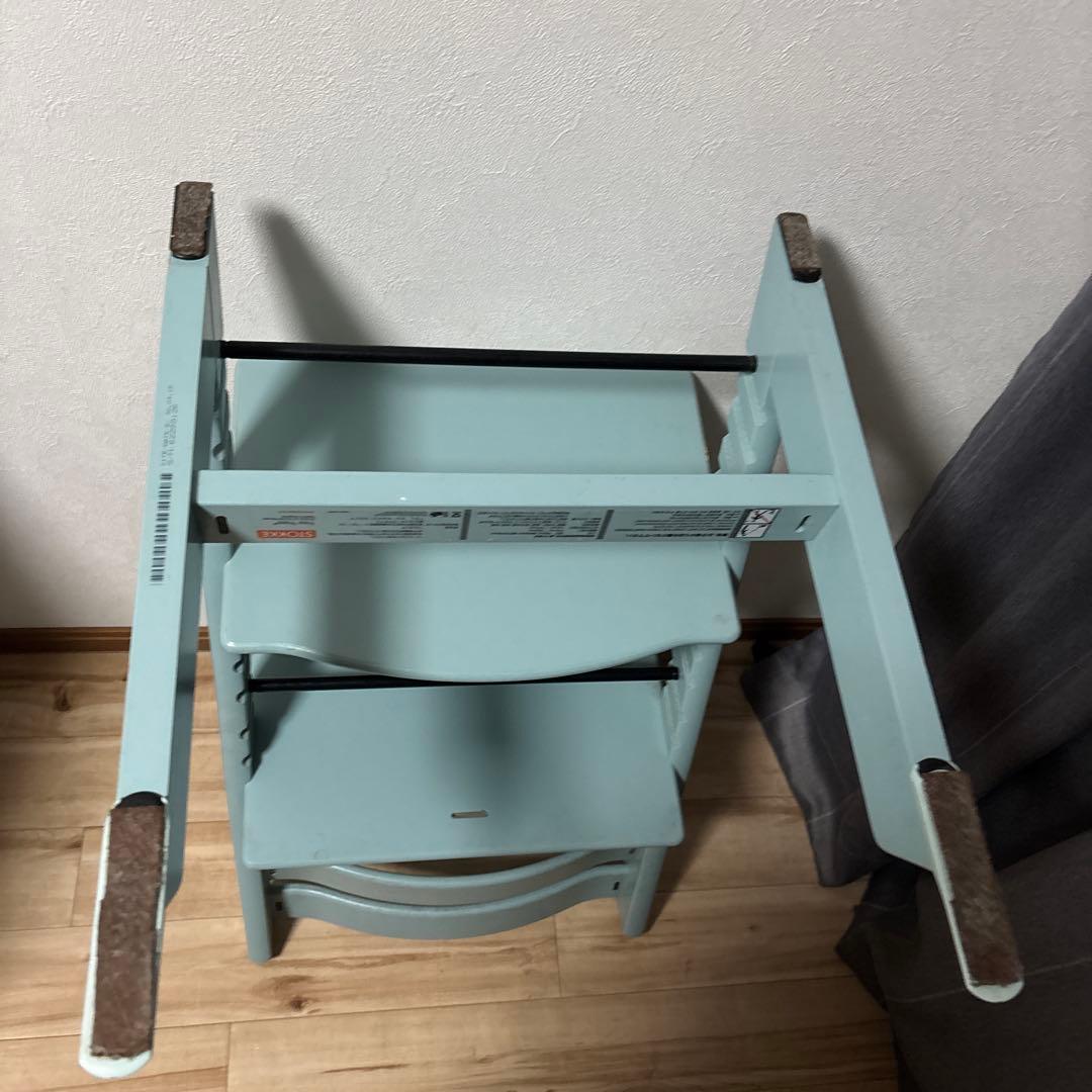 ストッケ　トリップトラップ　シリアルナンバー6 水色　状態普通　最安値