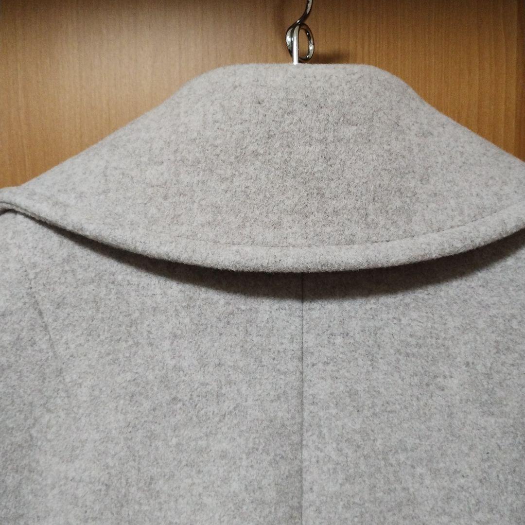 【NOBLE】ノーブル MTR ビッグカラー Pコート ベージュ 36