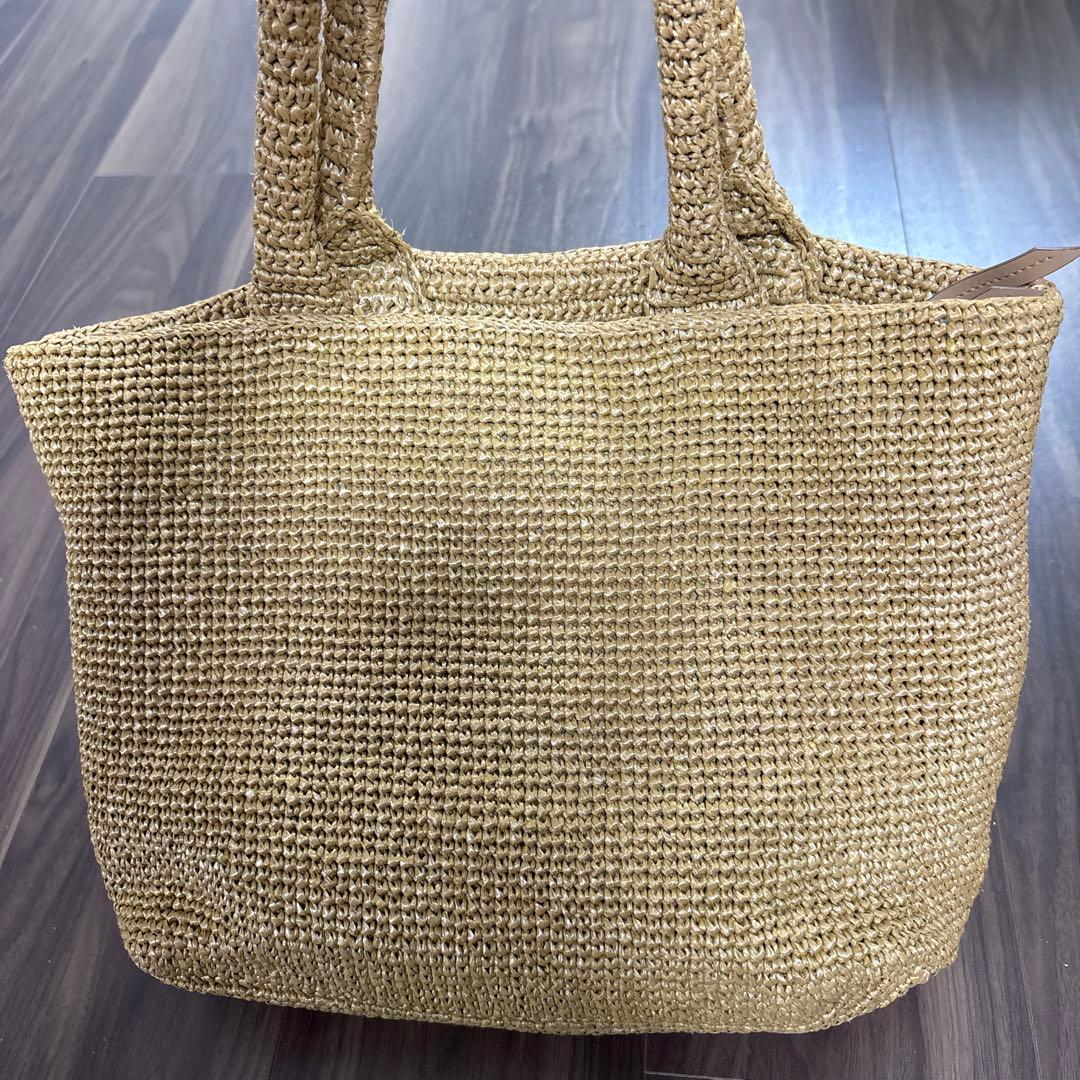 PRADA ベージュ かごバッグ トートバッグ