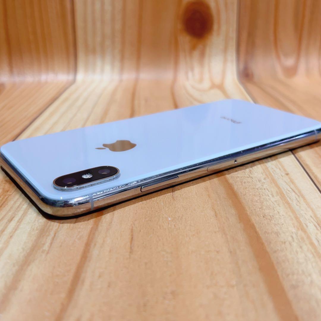 SIMフリー 本体 iPhone X 64 GB シルバー 525 電池新品