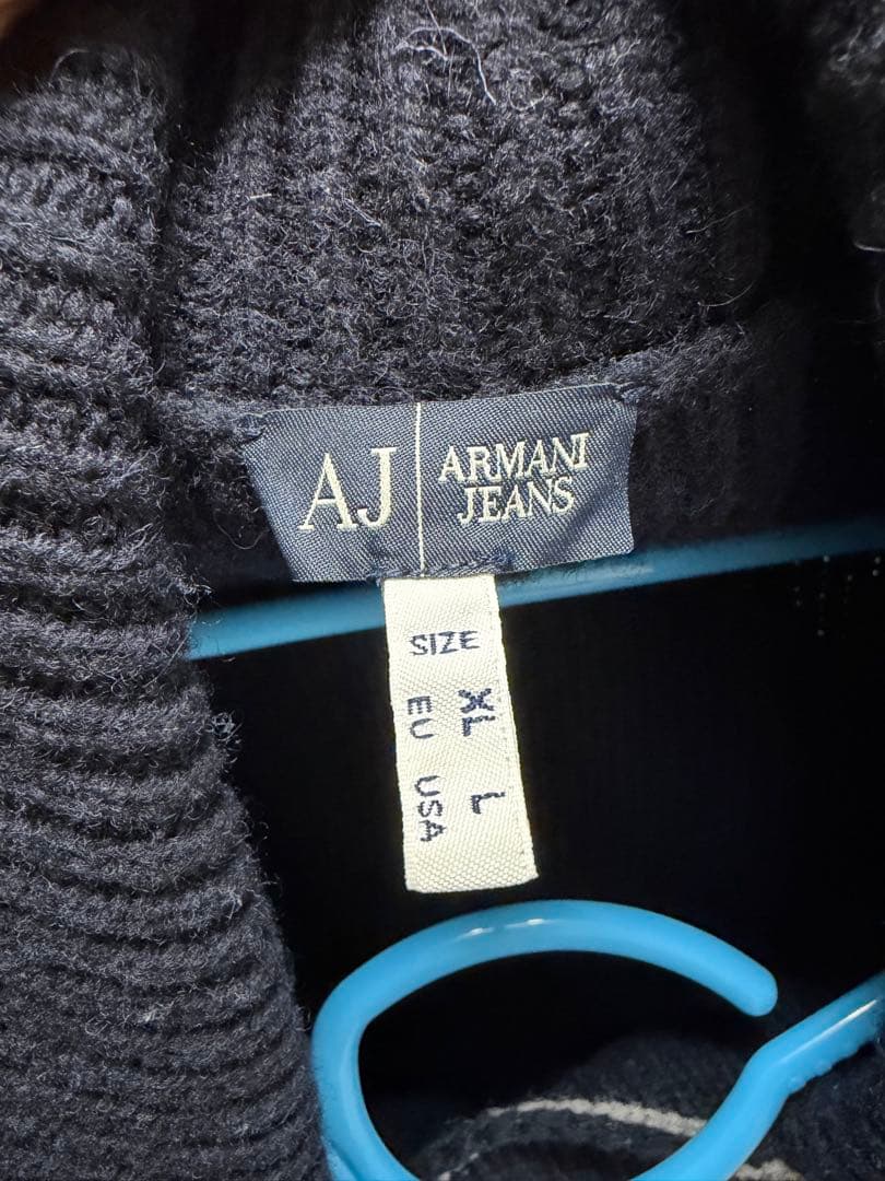 Armani Jeans XL ダークブルー ニット