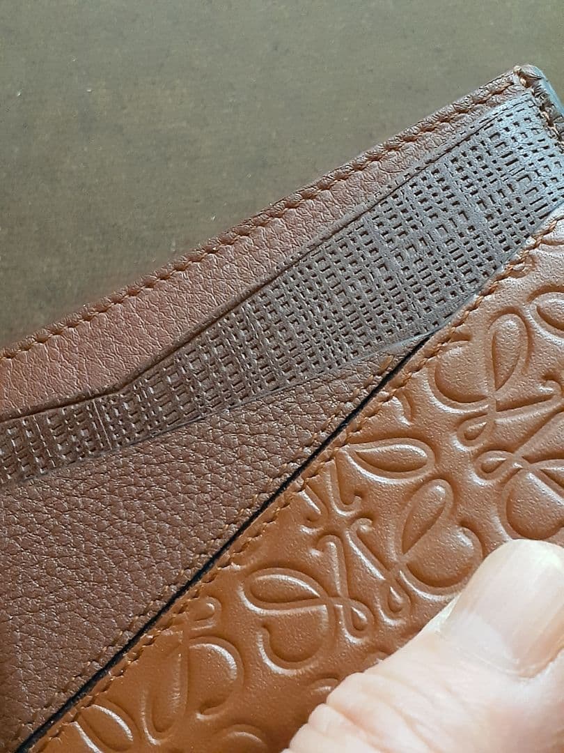 ロエベLOEWE カードケース 名刺入れ ブラウン パズル