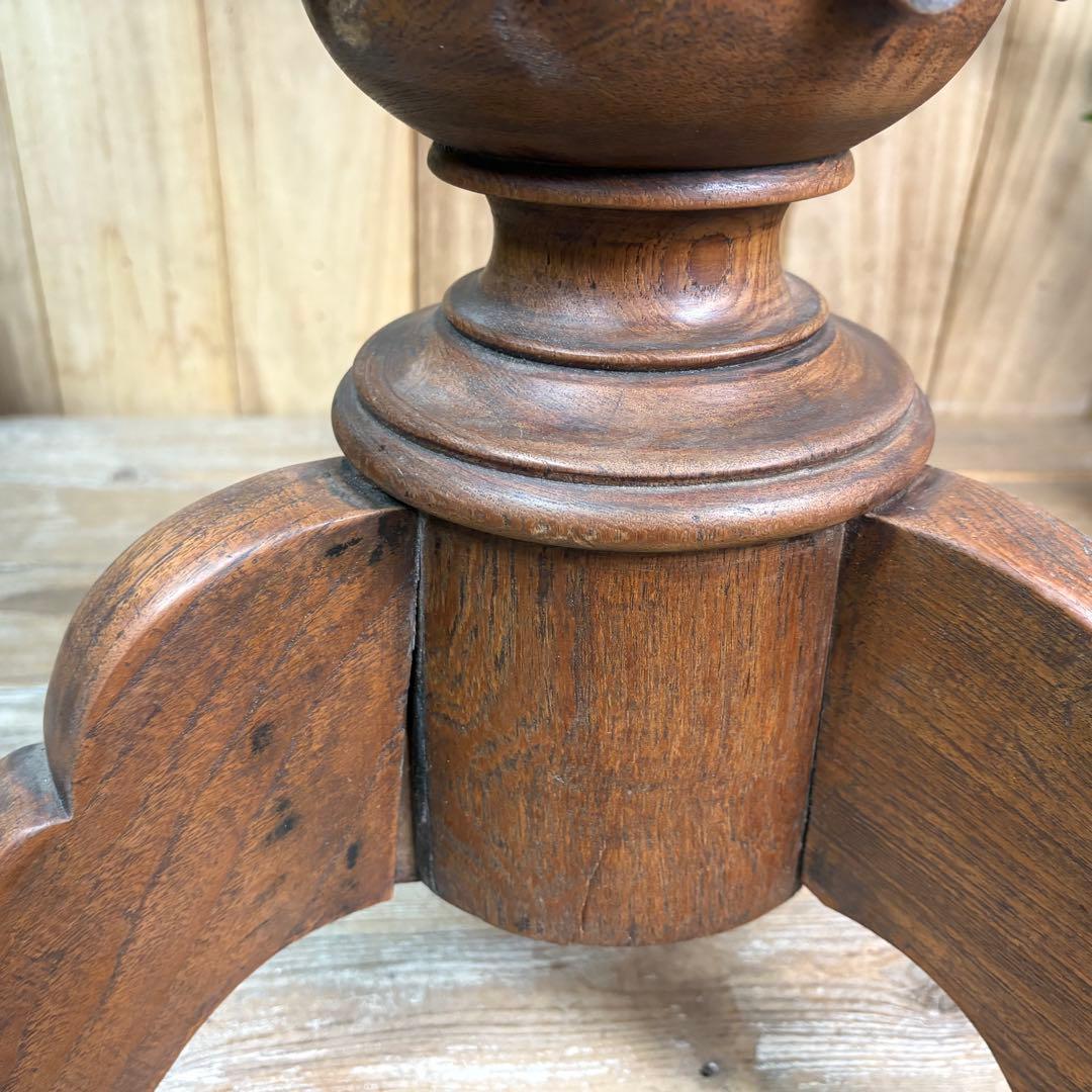 インドネシアアンティークビンテージ年代物特大テーブル木製ディスプレイ台デスク