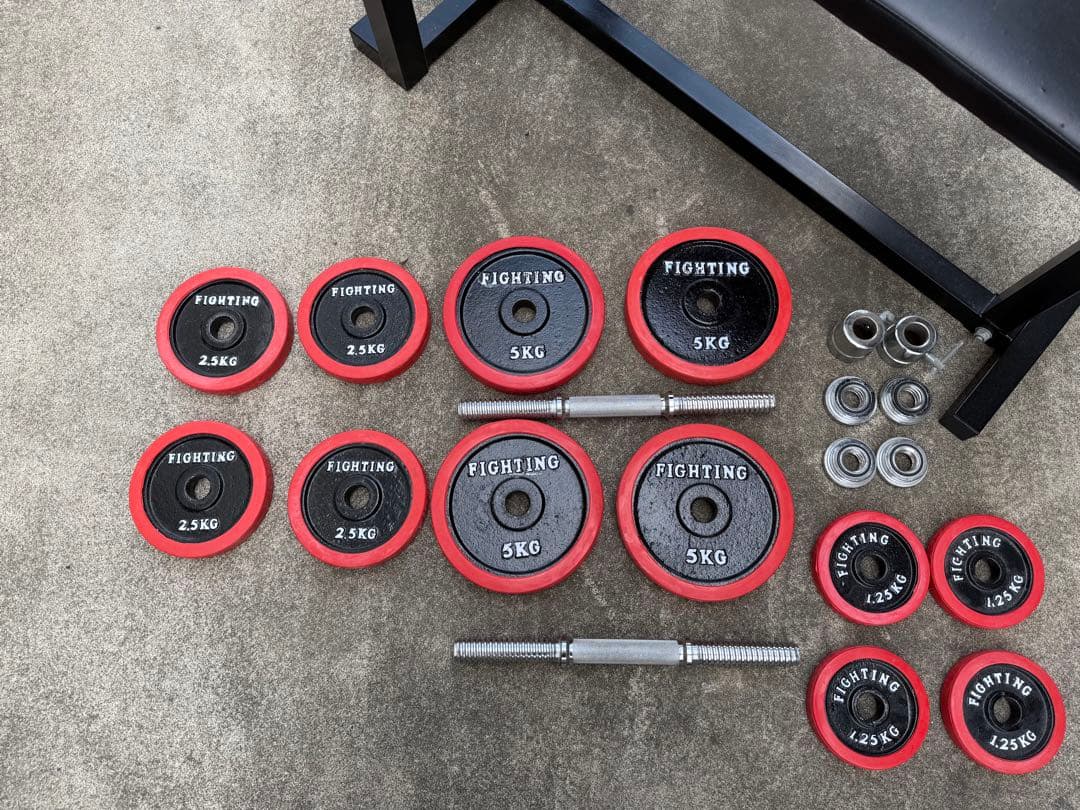 「引取り限定」8500円　ファイティングロード　ダンベルベンチセット