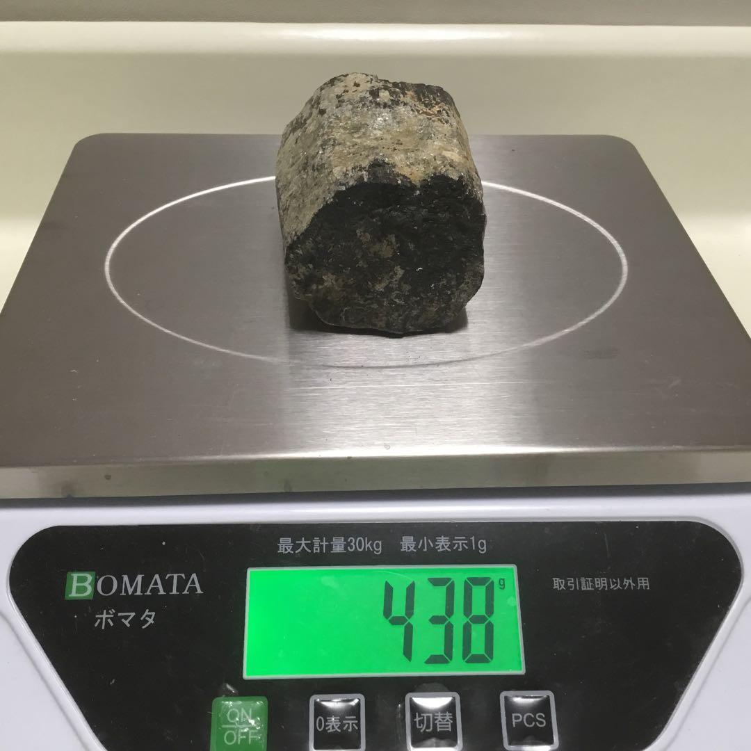 国産鉱物　トルマリン 約438g 福島県　石川町　⭐︎鉄電気石⭐︎