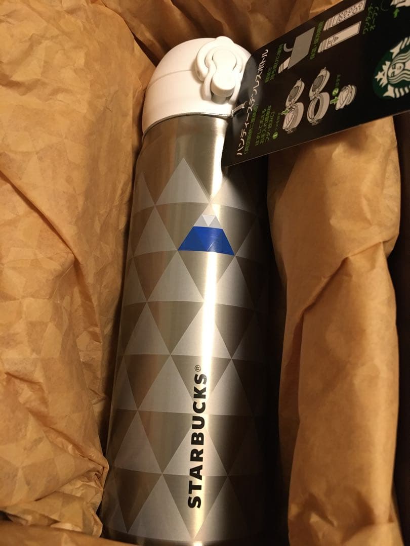 スターバックス 富士山 マットブラック ハンディステンレスボトル サーモス 水筒