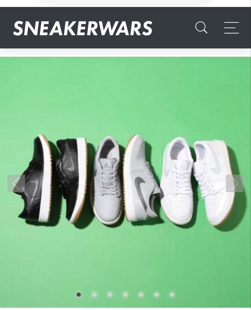 Nike エアジョーダン 1 ロー ゴルフ ブラック 26センチ