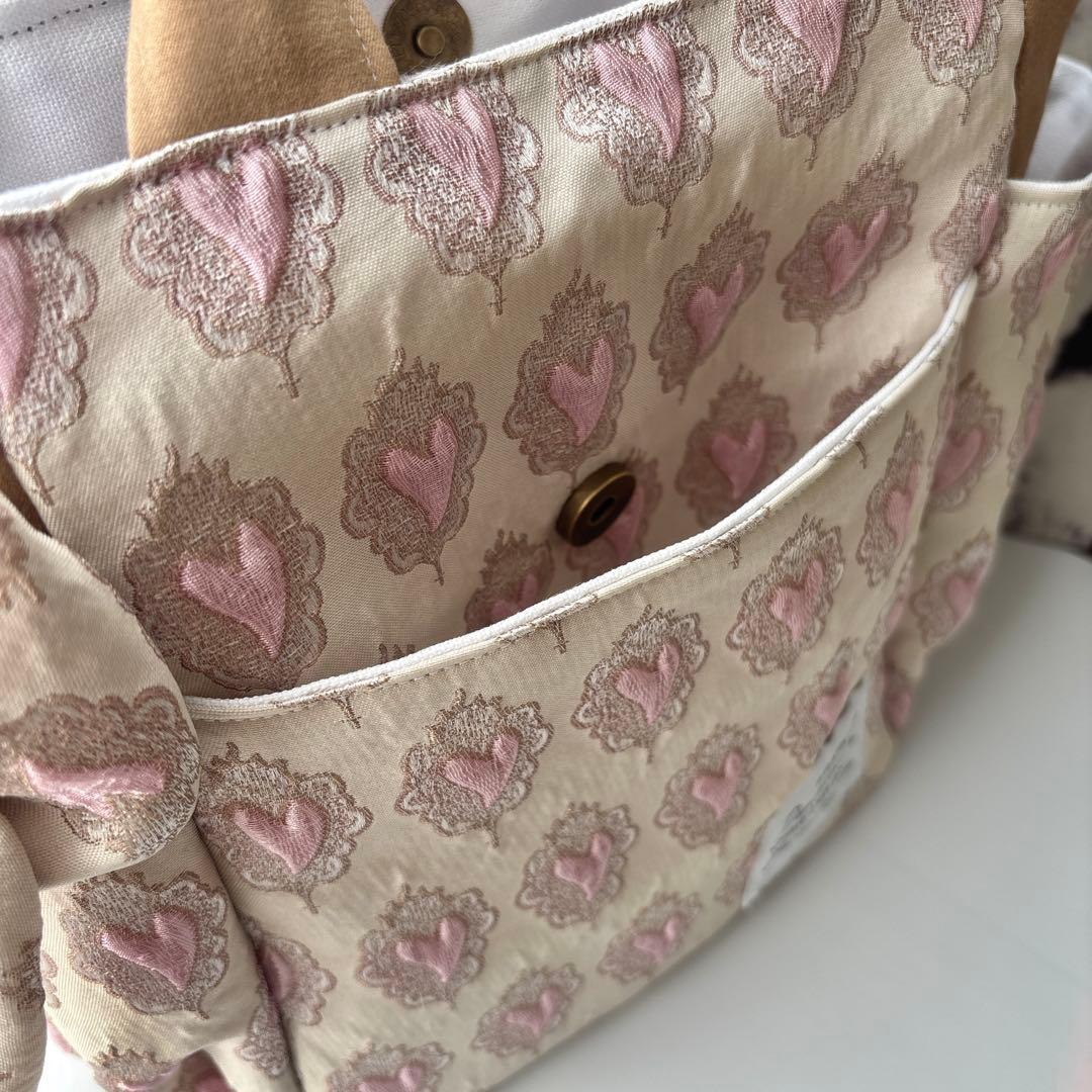 ꒰*꒱様 コヤンイサムチョン　うさ耳ボリちゃん　バッグ　艶ハート　フリル