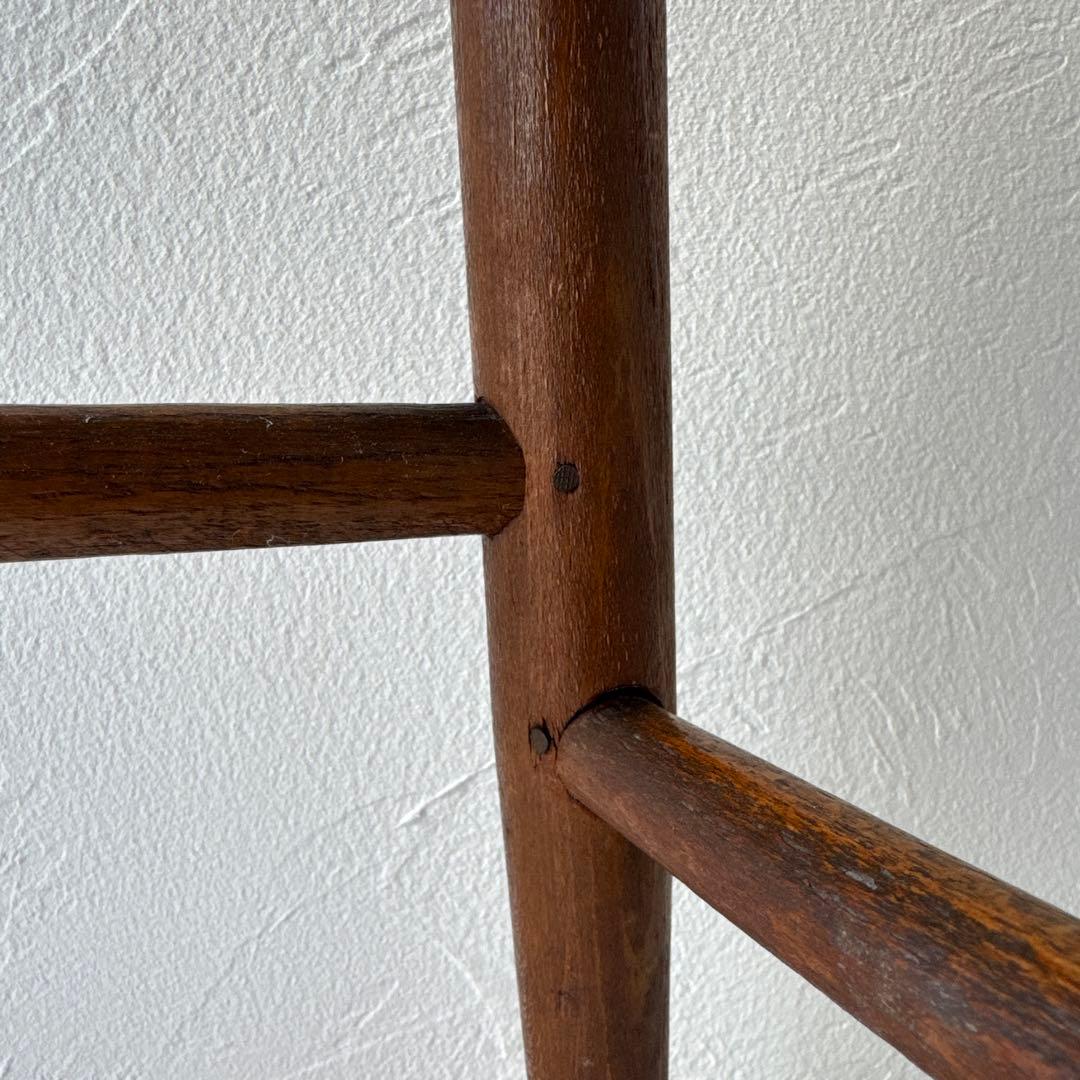 【お値下げ】アンティーク布張りスツール　アンティークスツール　古道具　フランス