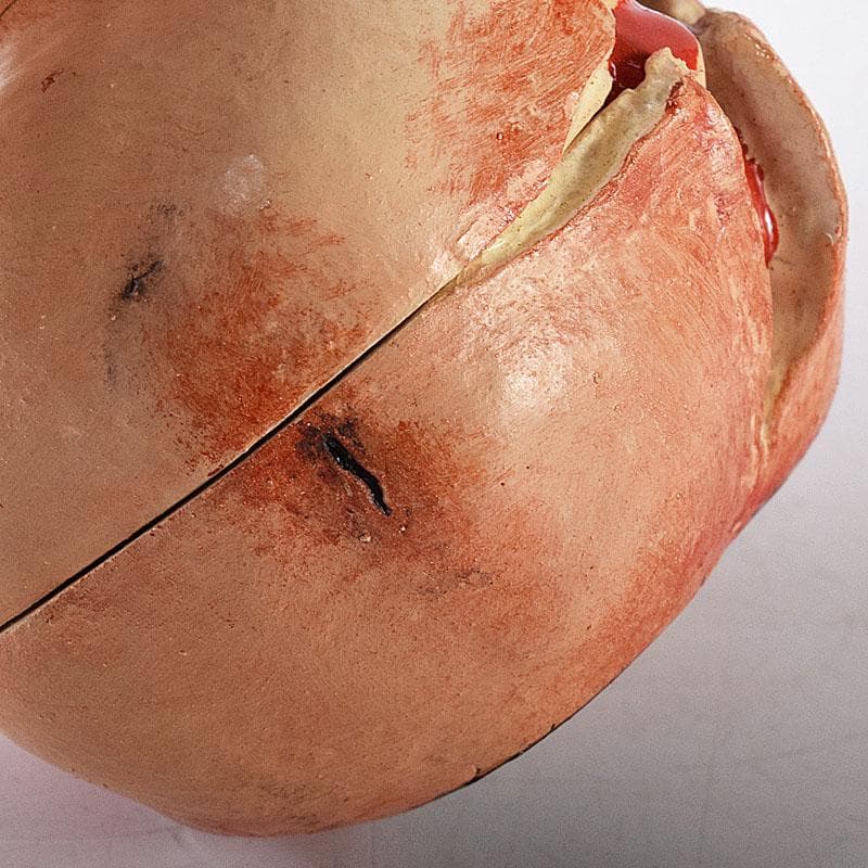 茶道具　畦地粒俵作　乾漆　柘榴香合　共箱　V　7596