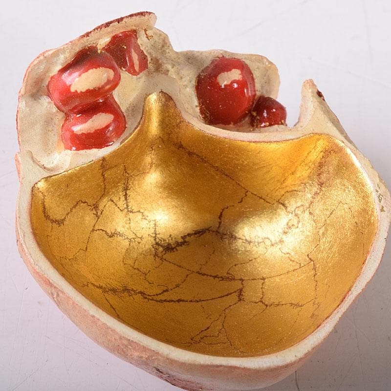 茶道具　畦地粒俵作　乾漆　柘榴香合　共箱　V　7596