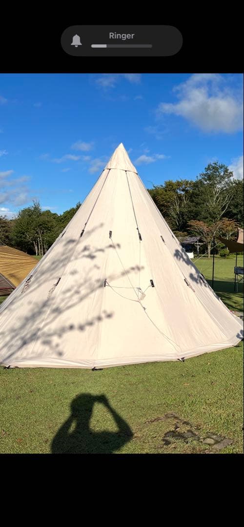 Nordisk 19.6 ジップインフロア付き　ティーピー型テント ベージュ