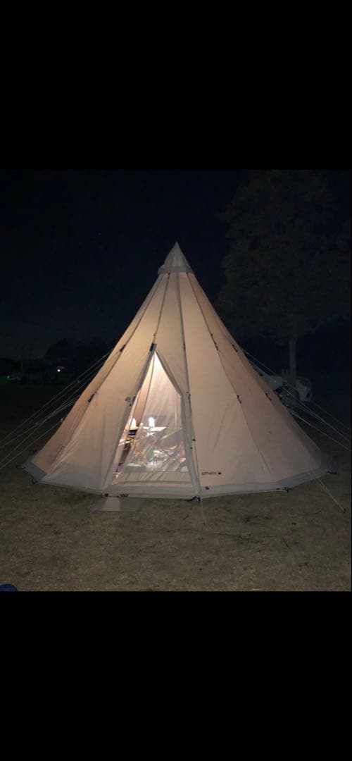 Nordisk 19.6 ジップインフロア付き　ティーピー型テント ベージュ