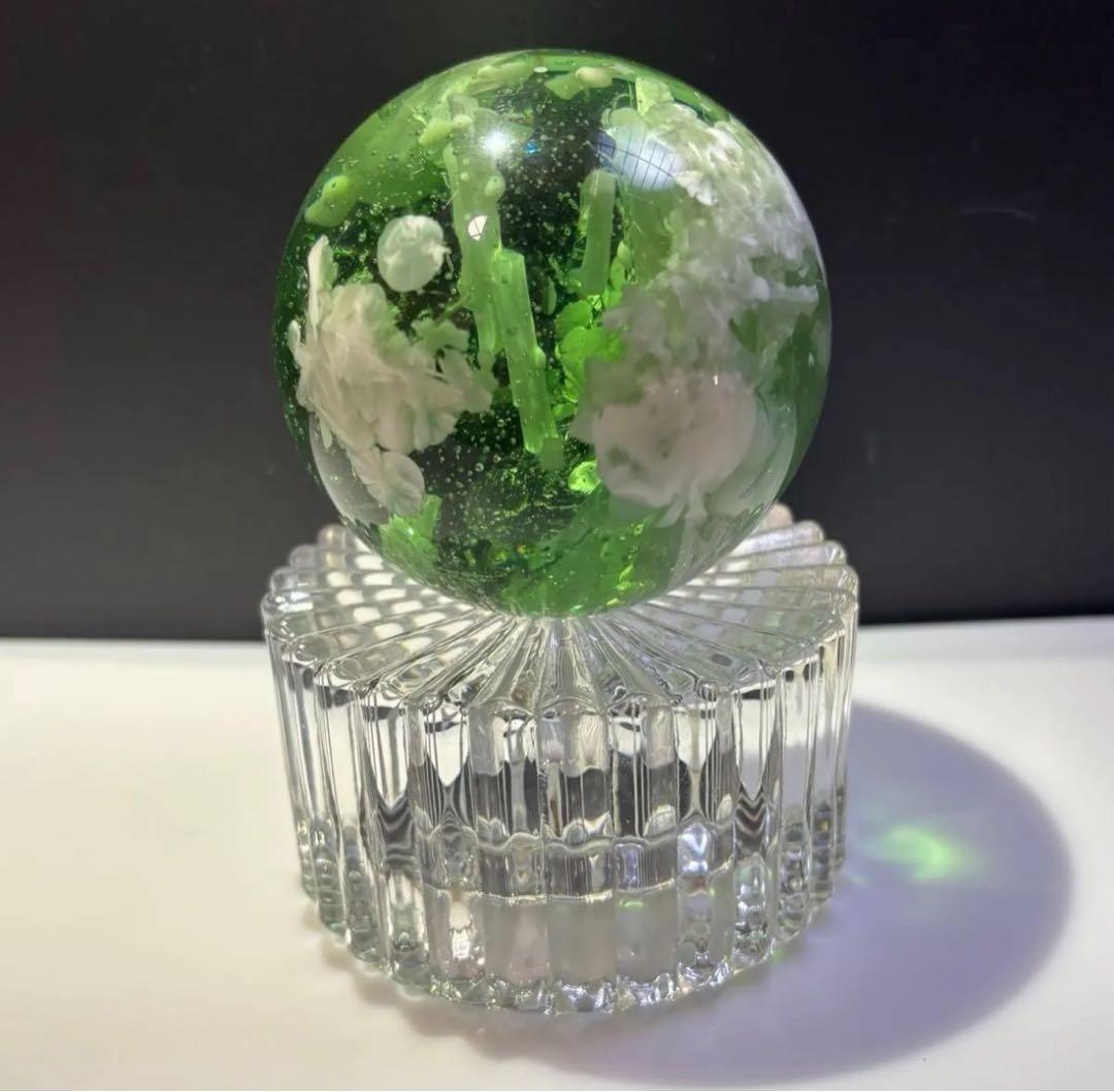 グリーンラリマー　スフィア　約69.0㎜ パワーストーン　丸玉