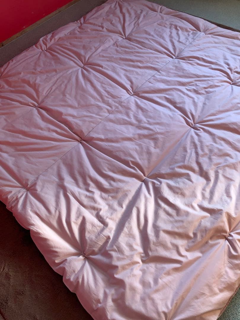 西川生地使用手造り220x220cm大判こたつ掛布団中綿も全て綿100%暖かい！