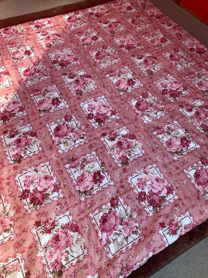 西川生地使用手造り220x220cm大判こたつ掛布団中綿も全て綿100%暖かい！