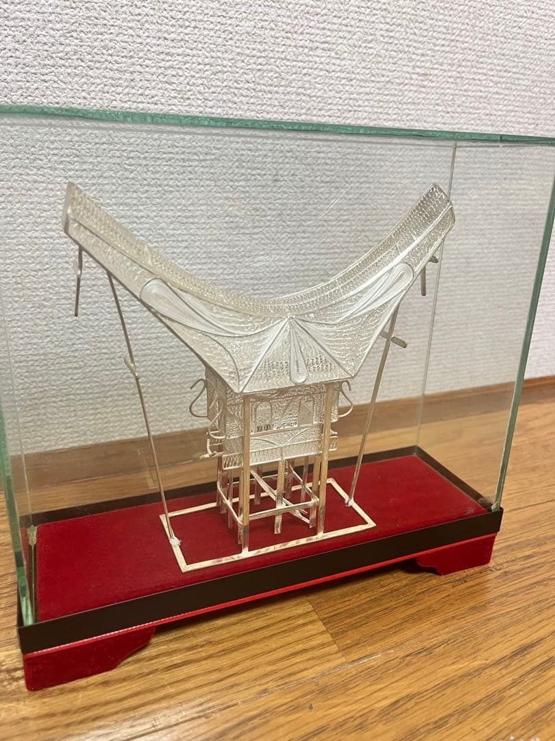 インドネシア シルバー 工芸品 銀細工　ベチャ　トンコナン置物セット