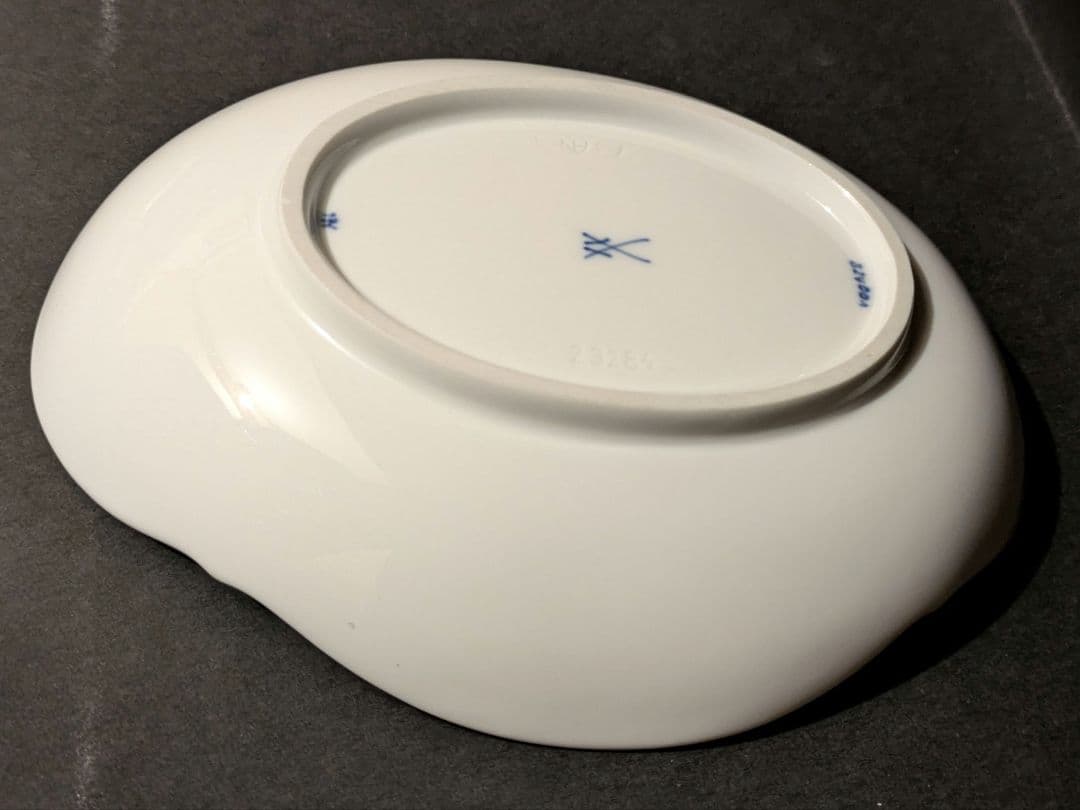 【極美品】Meissen マイセン ブルーオーキッド オーバルディッシュ【中古】