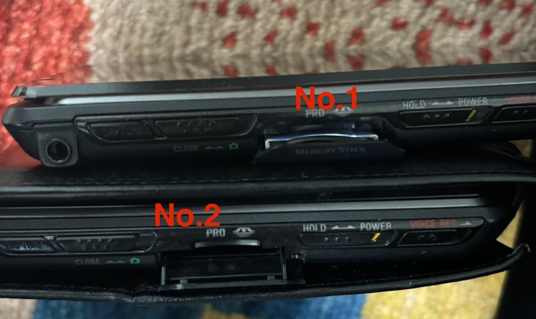 クリエ　SONY CLIE Palm PEG-TH55 本体2台　ジャンク品相当