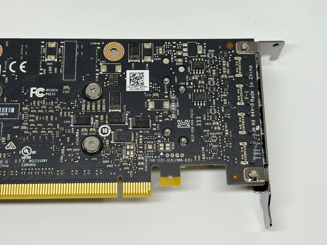 NVIDIA QUADRO P1000★ロープロファイルブラケット