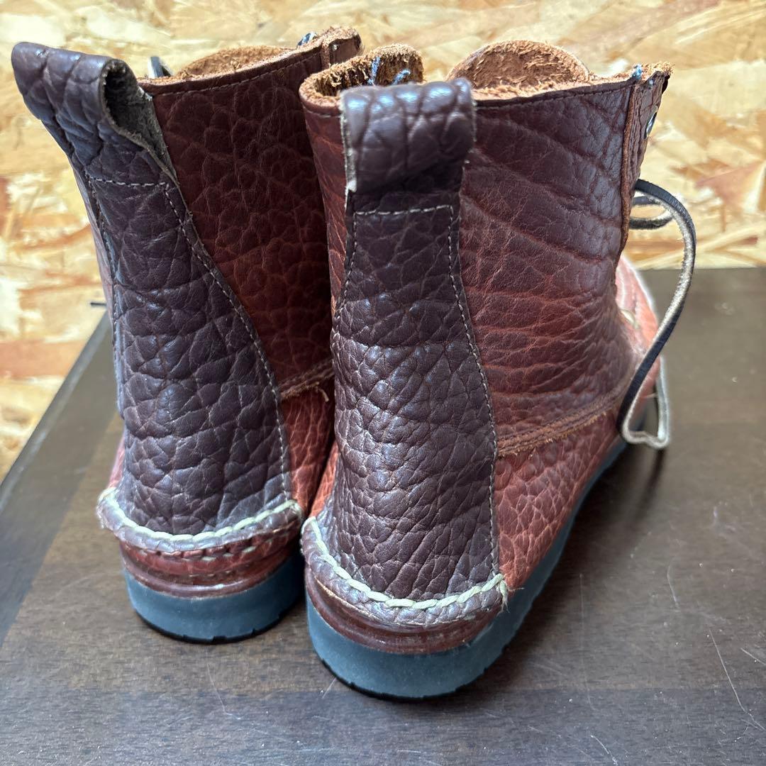 ブルックスブラザーズ&ランコート　wネーム　モカブーツ　ビブラム仕様size7