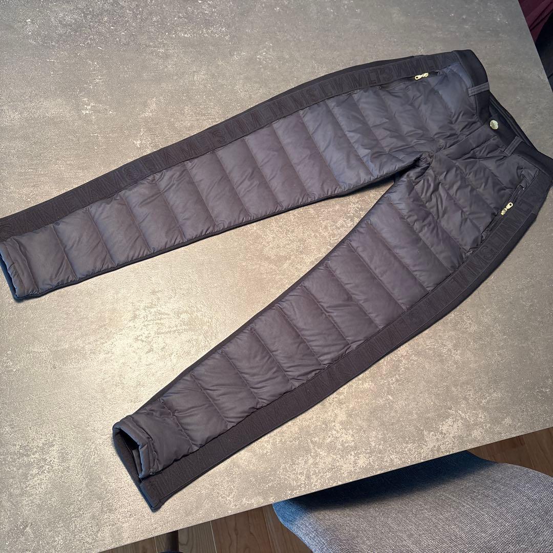 マークアンドロナ　ブラックダウンパンツ　美品❗️