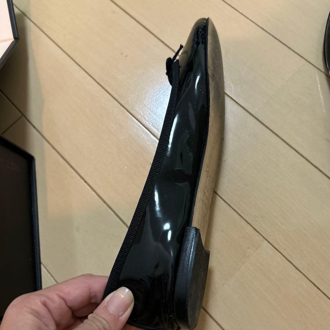 ymt❤️ Repetto ブラック バレエシューズ　38