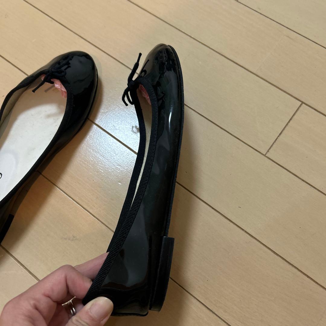 ymt❤️ Repetto ブラック バレエシューズ　38