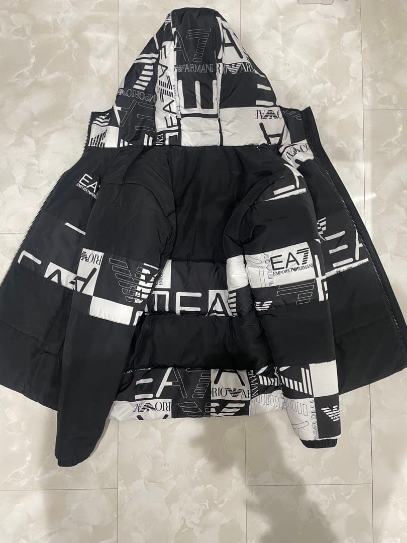 EA Emporio Armani ブラックダウンジャケット S