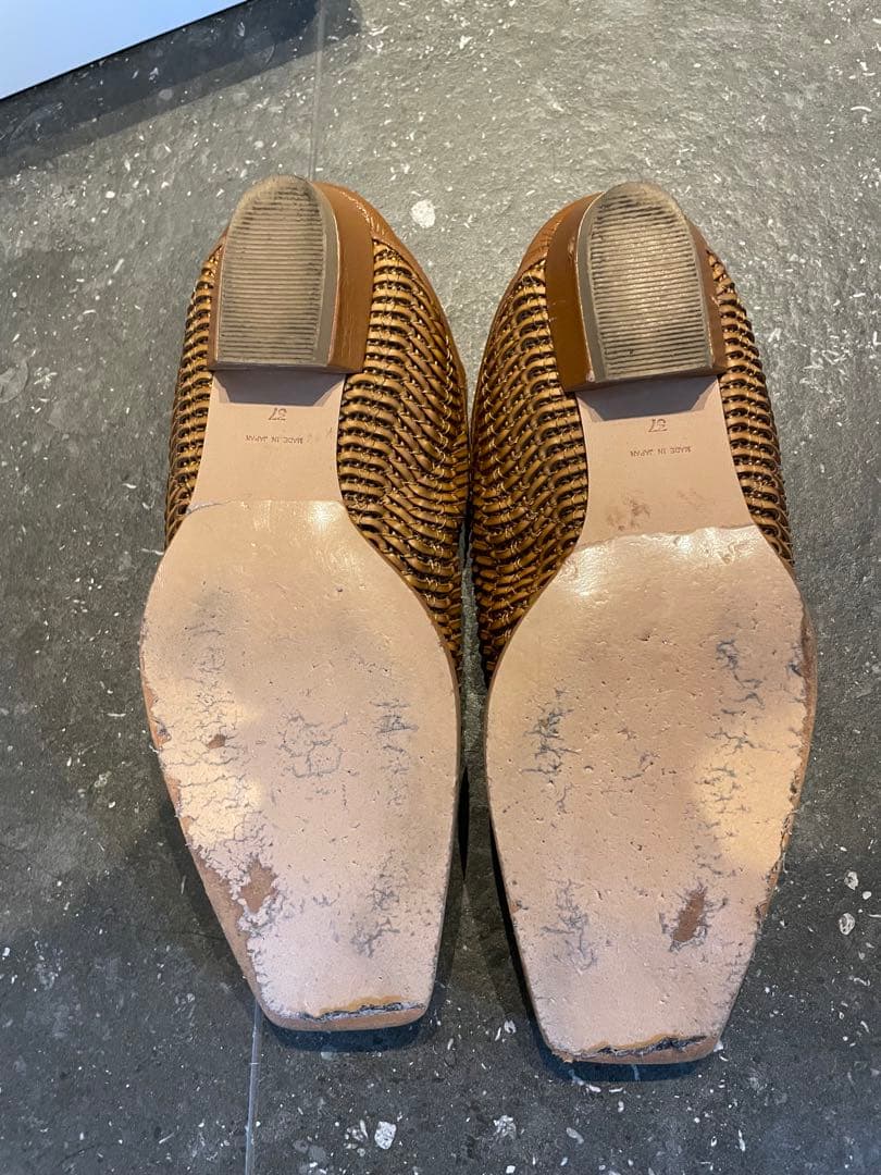 CLANE メッシュフラットシューズ 2way サイズ37 キャメル