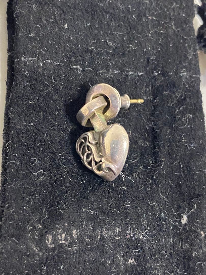 希少　クロムハーツ ピアス右　I heart you knot　インボイス原本