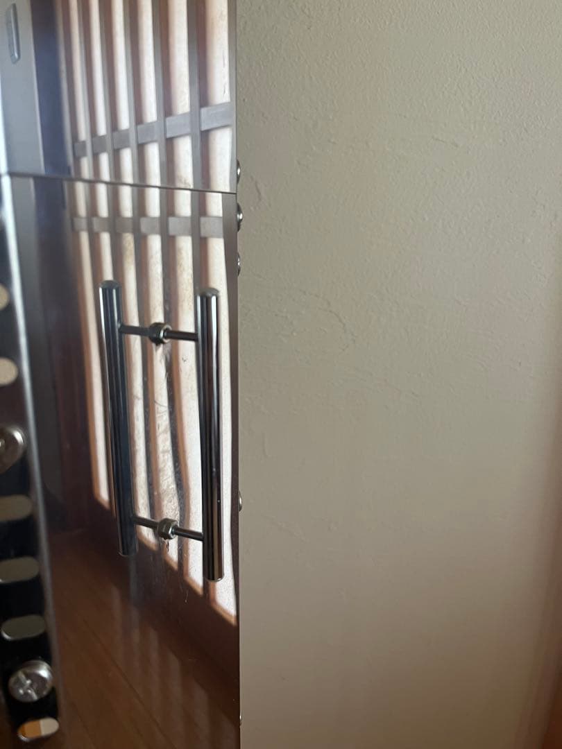 お買い得！ステンレス製隙間収納ワゴン大　スリム棚 大容量！